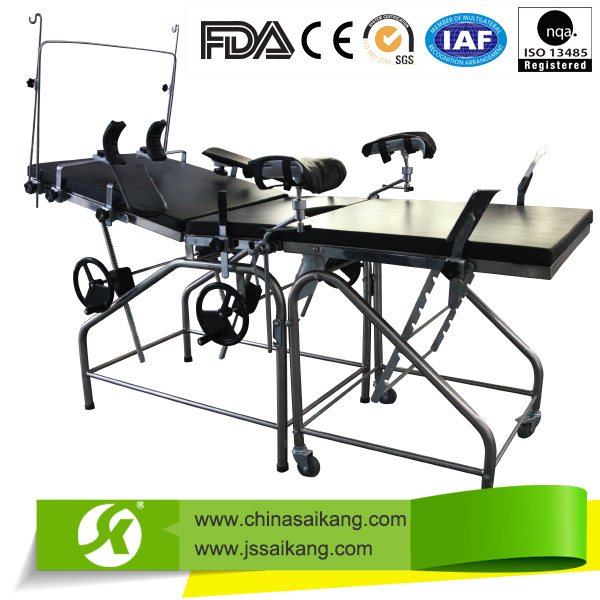 A046 Commercial Furniture Comfortable Stainless Steel Muli-Purpose Parturition Bed