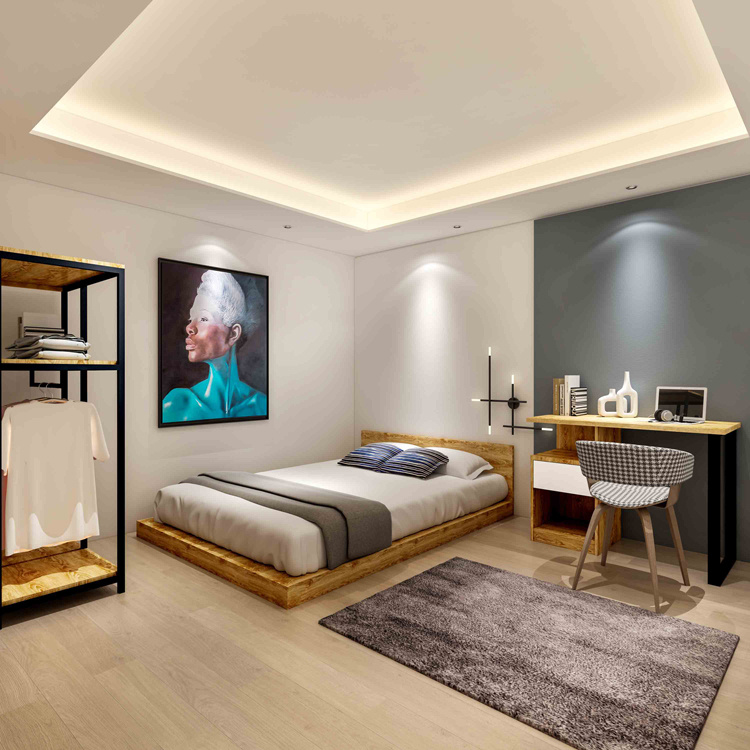 Customized New Decoration Apartment Furniture Bedroom Set for Sale