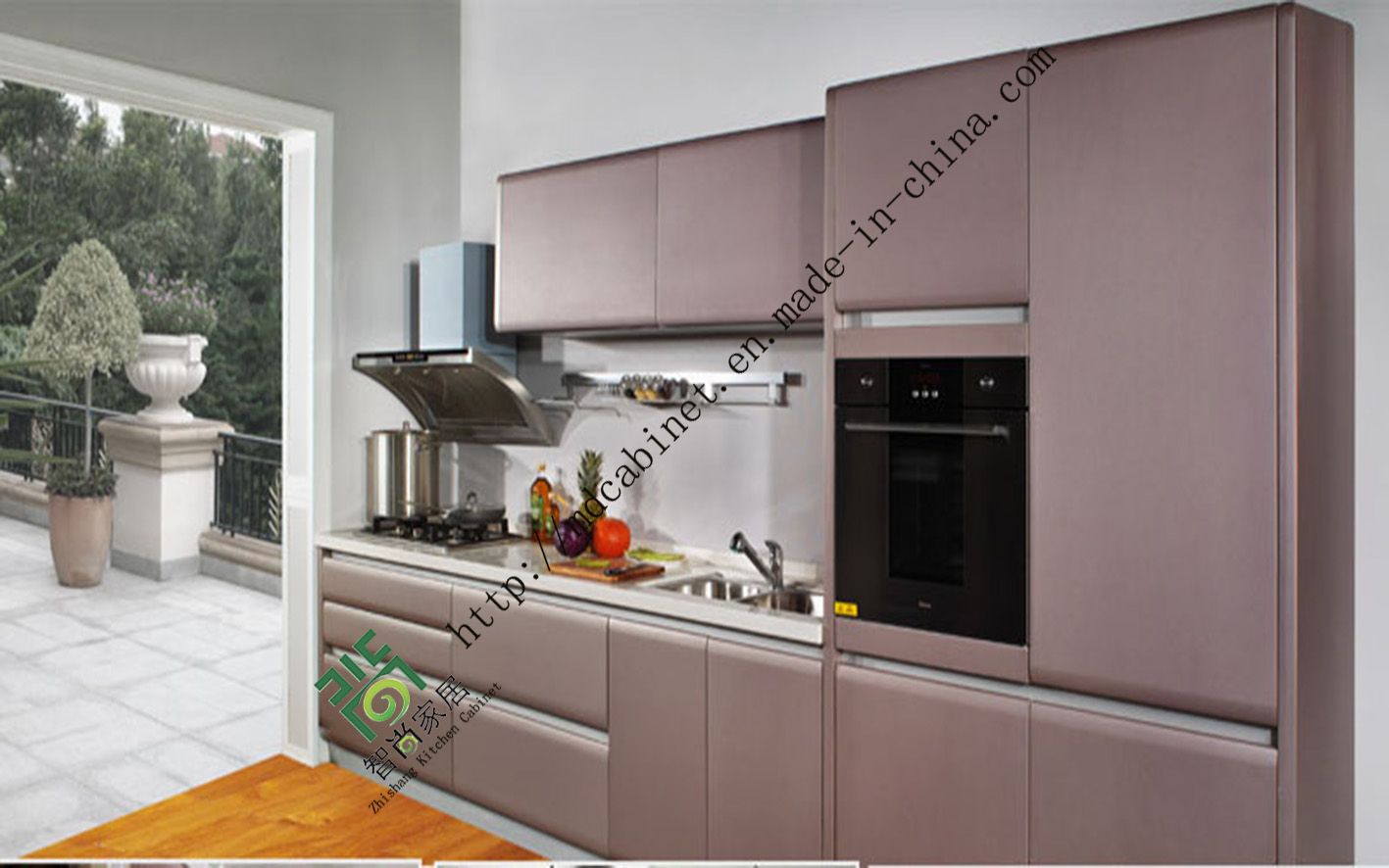 High Glossy Lacquer Kitchen Cabinets (zs-173)