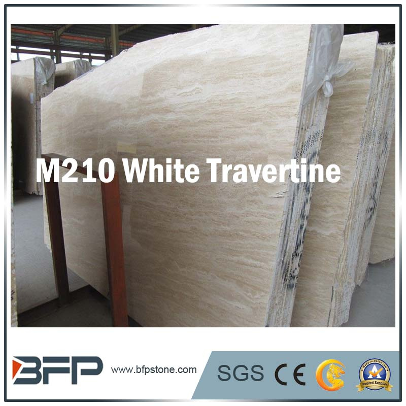 White Marble Stone Slab Big & Half Travertine for Step