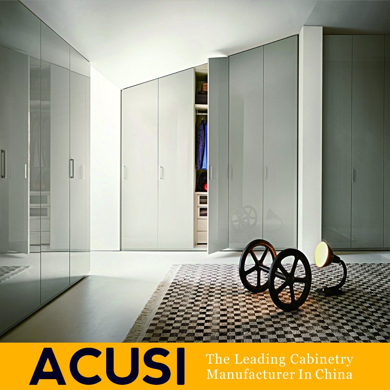 Wholesale Modern Simple Style Hinged Door Bedroom Wardrobe (ACS3-H21)