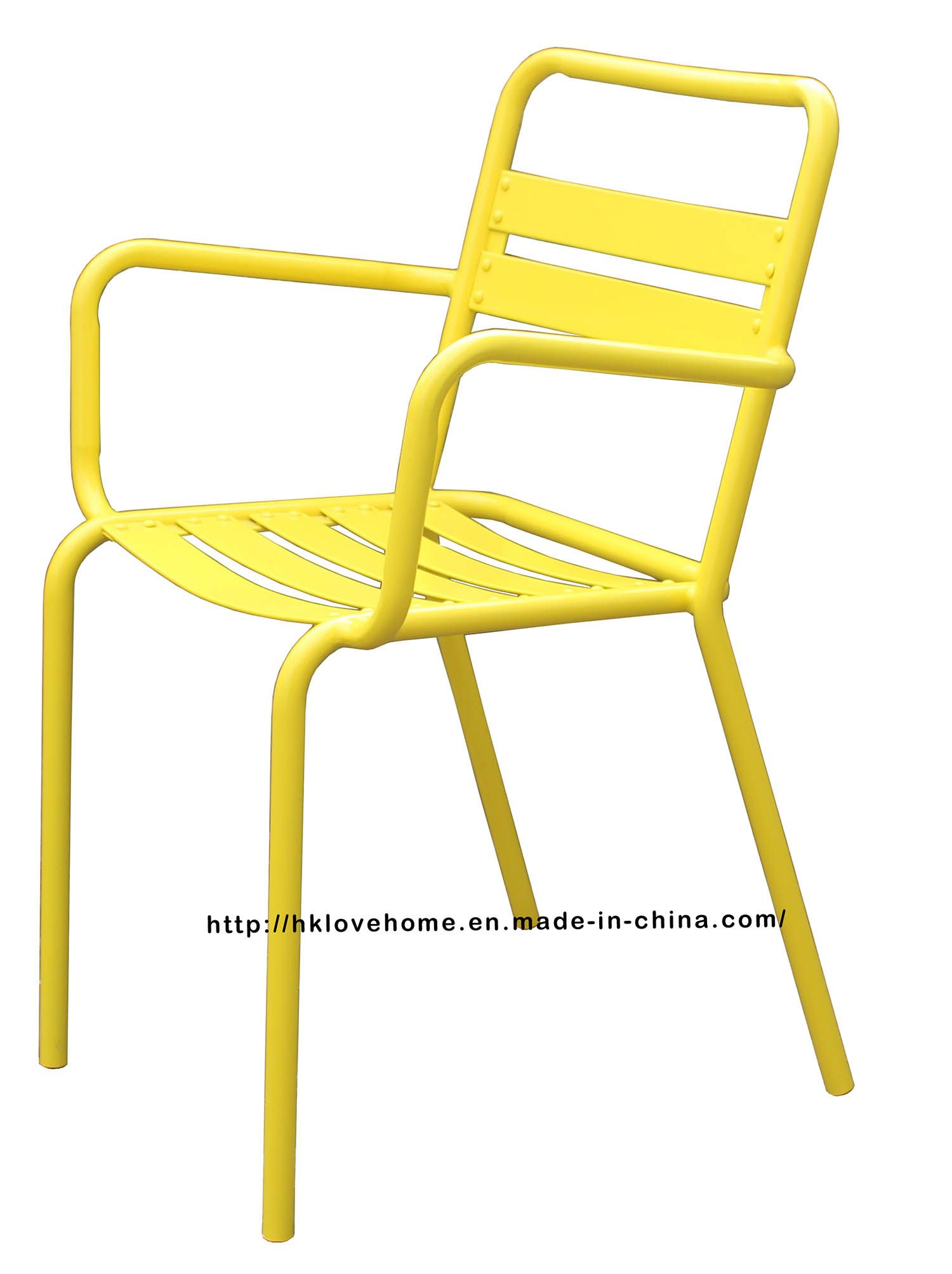 Industrial Tolix Metal Dining Restaurant Armchair Steel Chair