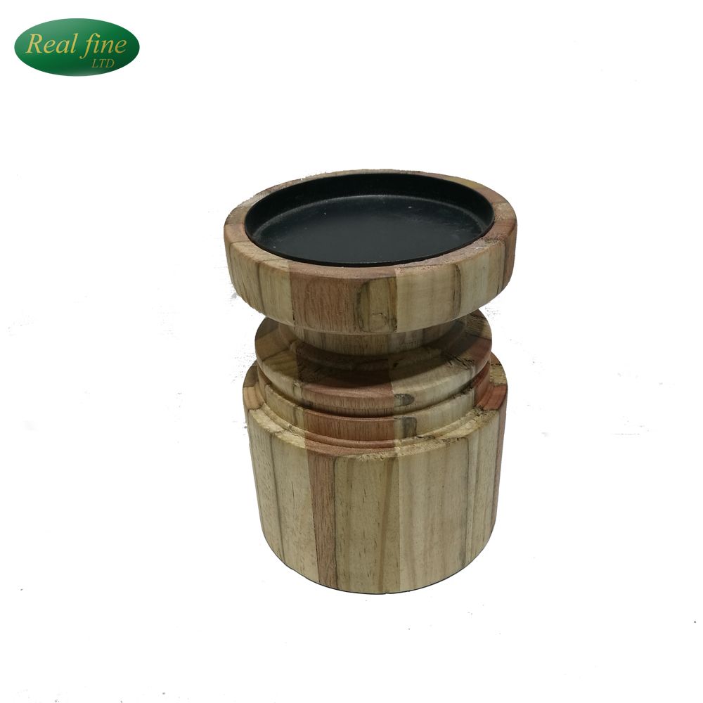 Big Size Wooden Candlestick for Home Decor