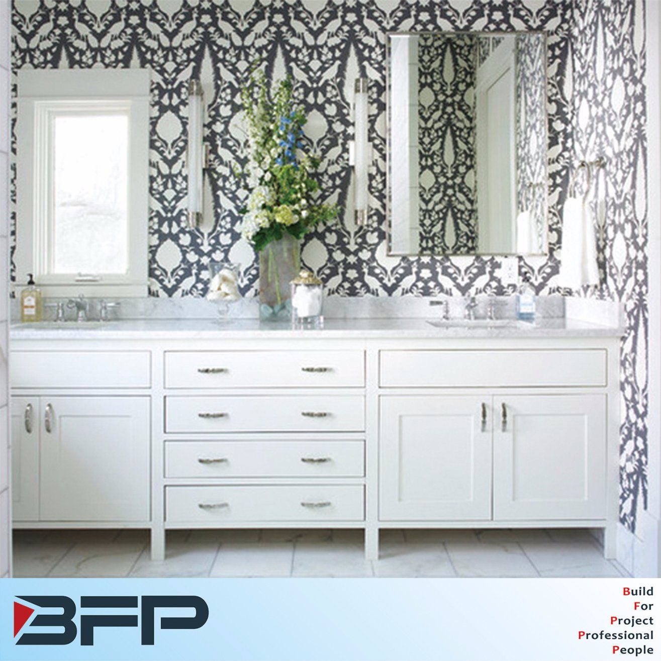 Modern Painting Combination PVC Bathroom Cabinet