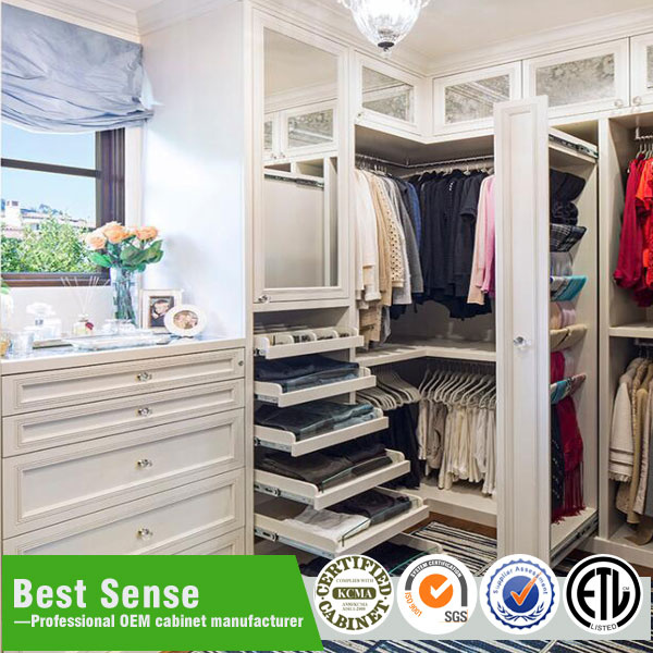 Simple Design Wooden Drawer Wardrobe