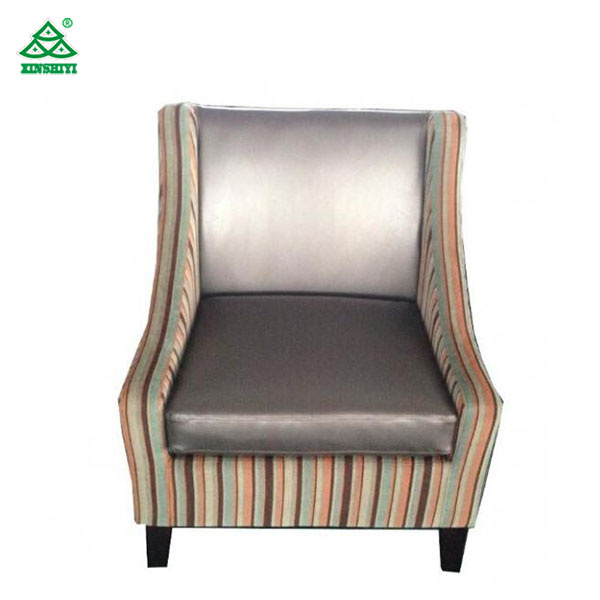 Fabric Single Couch Chair Indoor, Dark Color One Seater Sofa Chair