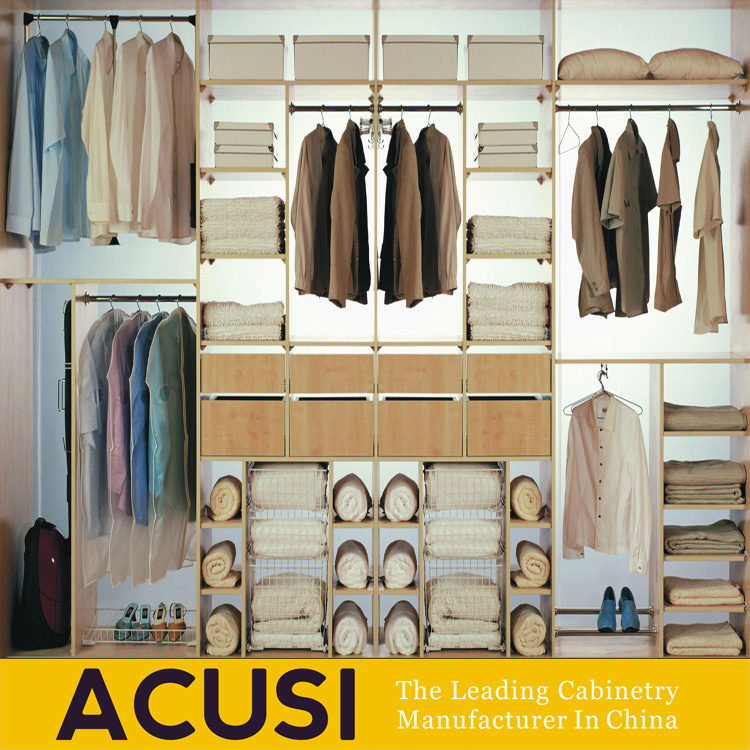 Customized Modern Wooden Bedroom Furniture Walk in Closets (ACS3-W05)