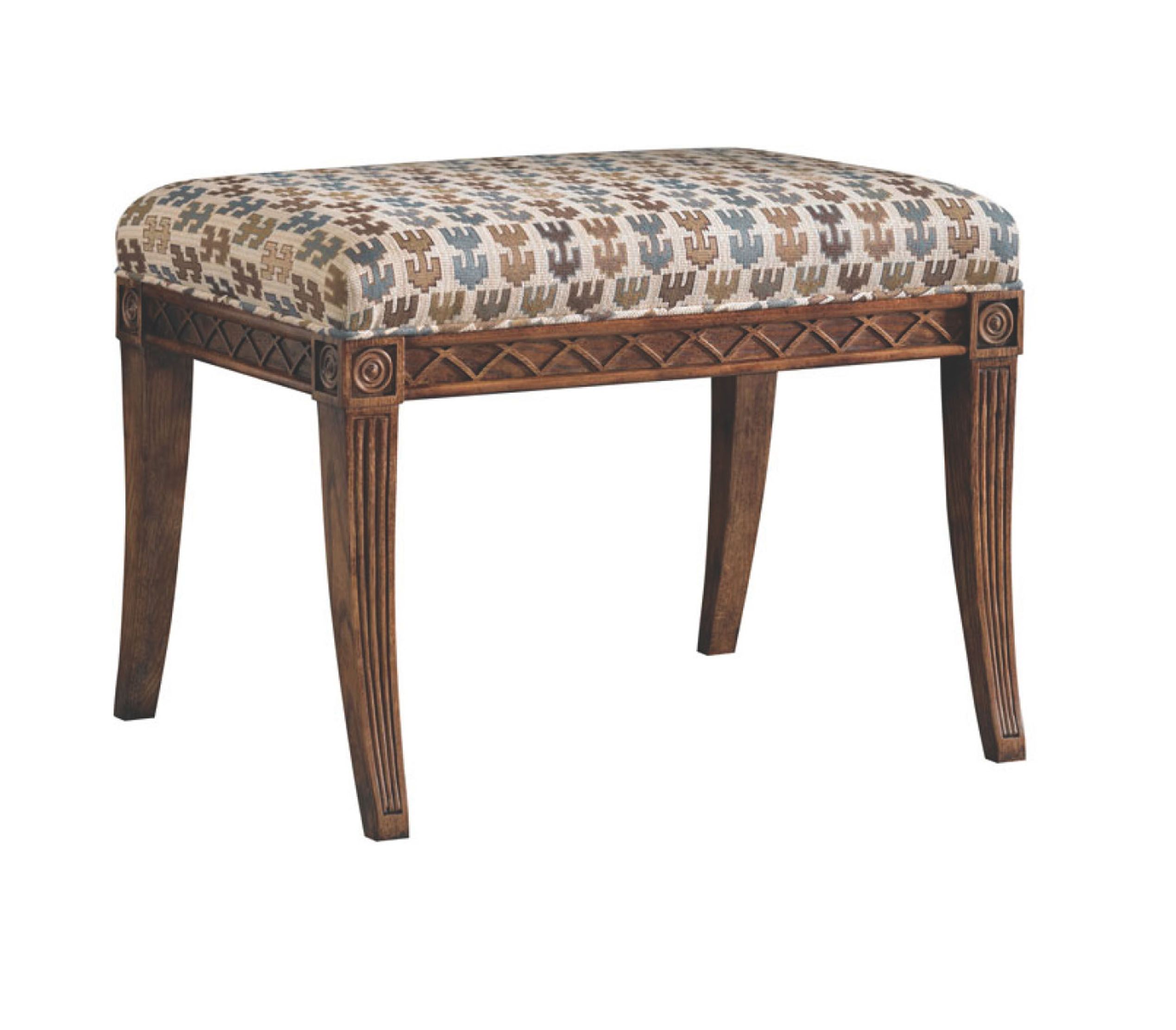 Luxury Bedroom Furniture Ottoman Stools French Style Fabric Bed Endstool0609