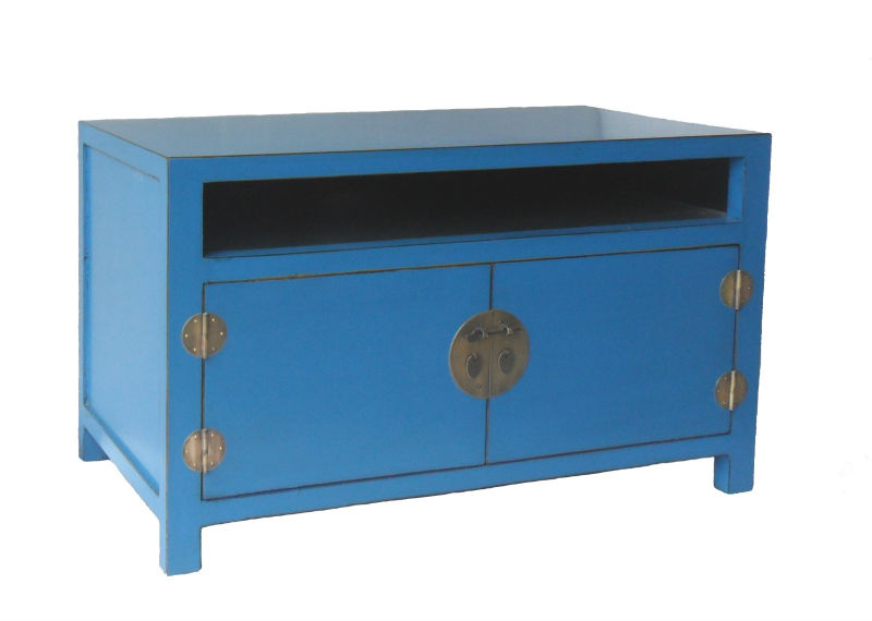 Chinese Antique Furniture Blue Wooden Cabinet Lwb484-2