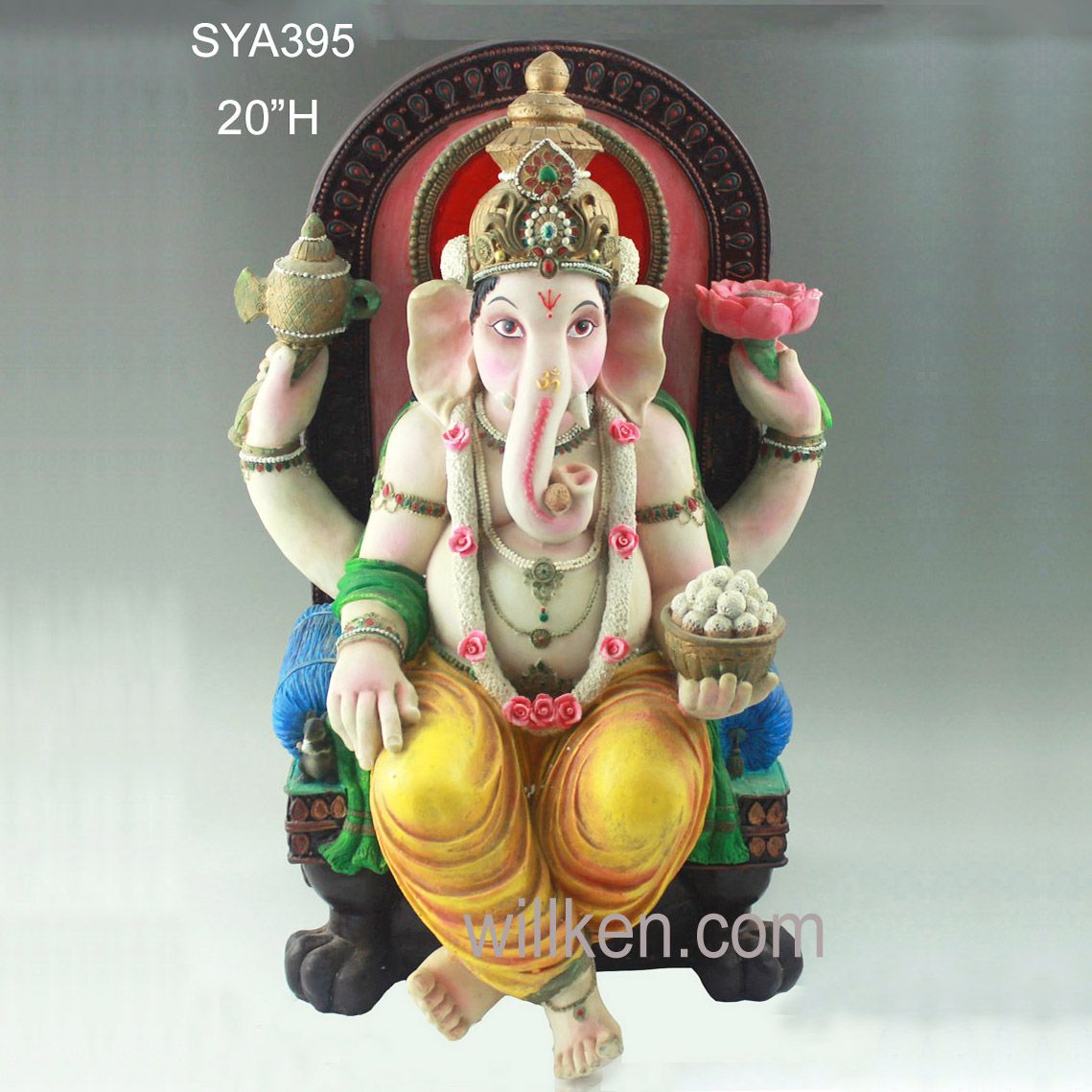 Latest Resin Hindu God Statue Sitting Ganesh