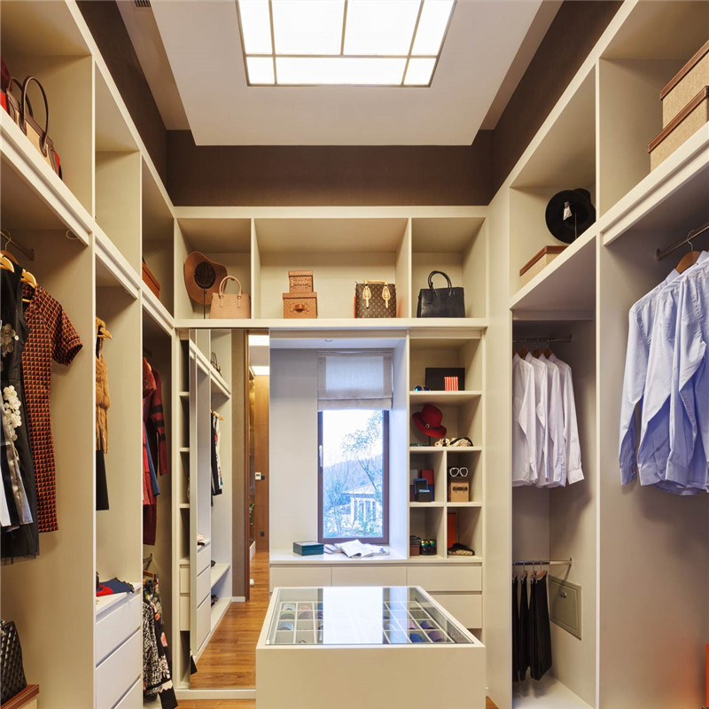 High Quality MDF/Melamine/Solid Wood Walk in Closet/Wardrobe