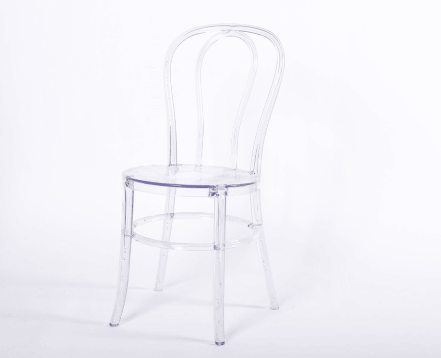 Stacking Resin Clear Color Bentwood Thonet Chair for Wedding/Party/Event
