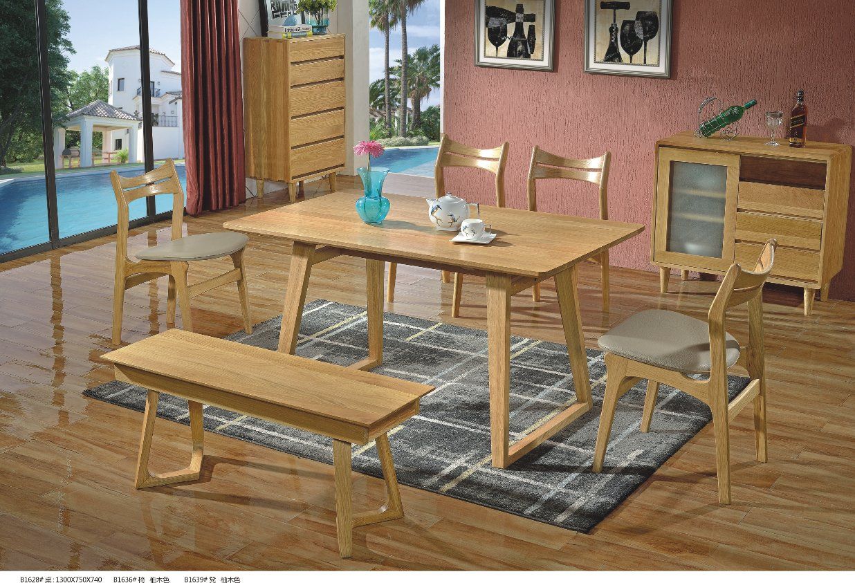 Casual Outdoor Slender Wooden Table