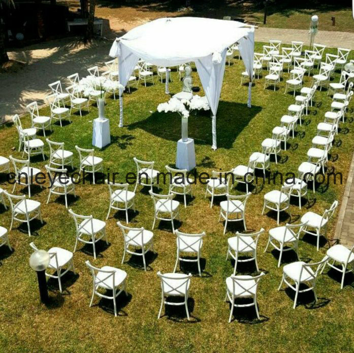 Plastic Resin Restaurant Cross Back Chair/Cafe Chair/Dining Chair