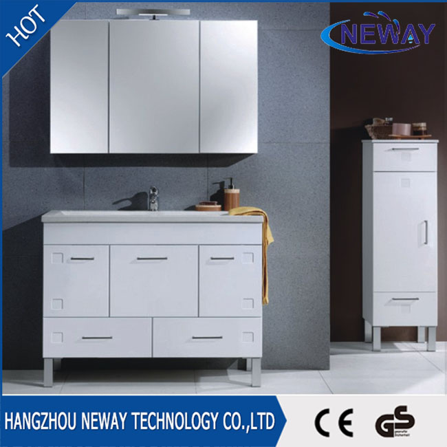 Modern Home Floor Standing PVC Furniture Bathroom Cabinet