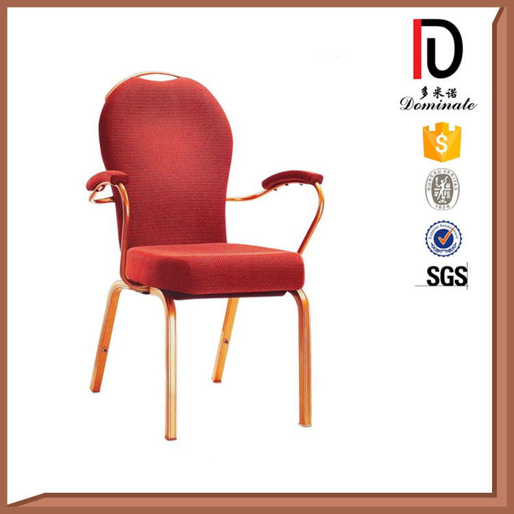 Health Care Imitated Wood Grain Restaurant Dining Armrest Chair for Elderly