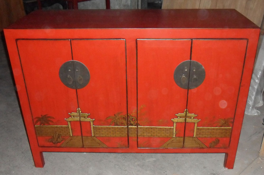 Antique Furniture Wooden Painted Buffet Lwc367