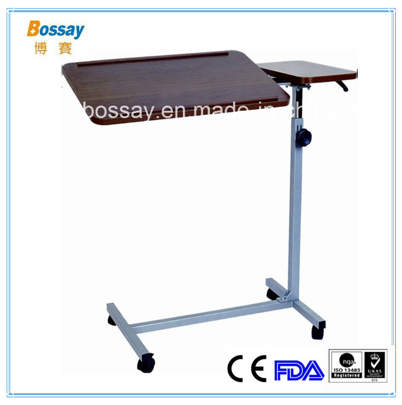 Hospital Over Bed Table Manual Dining Table