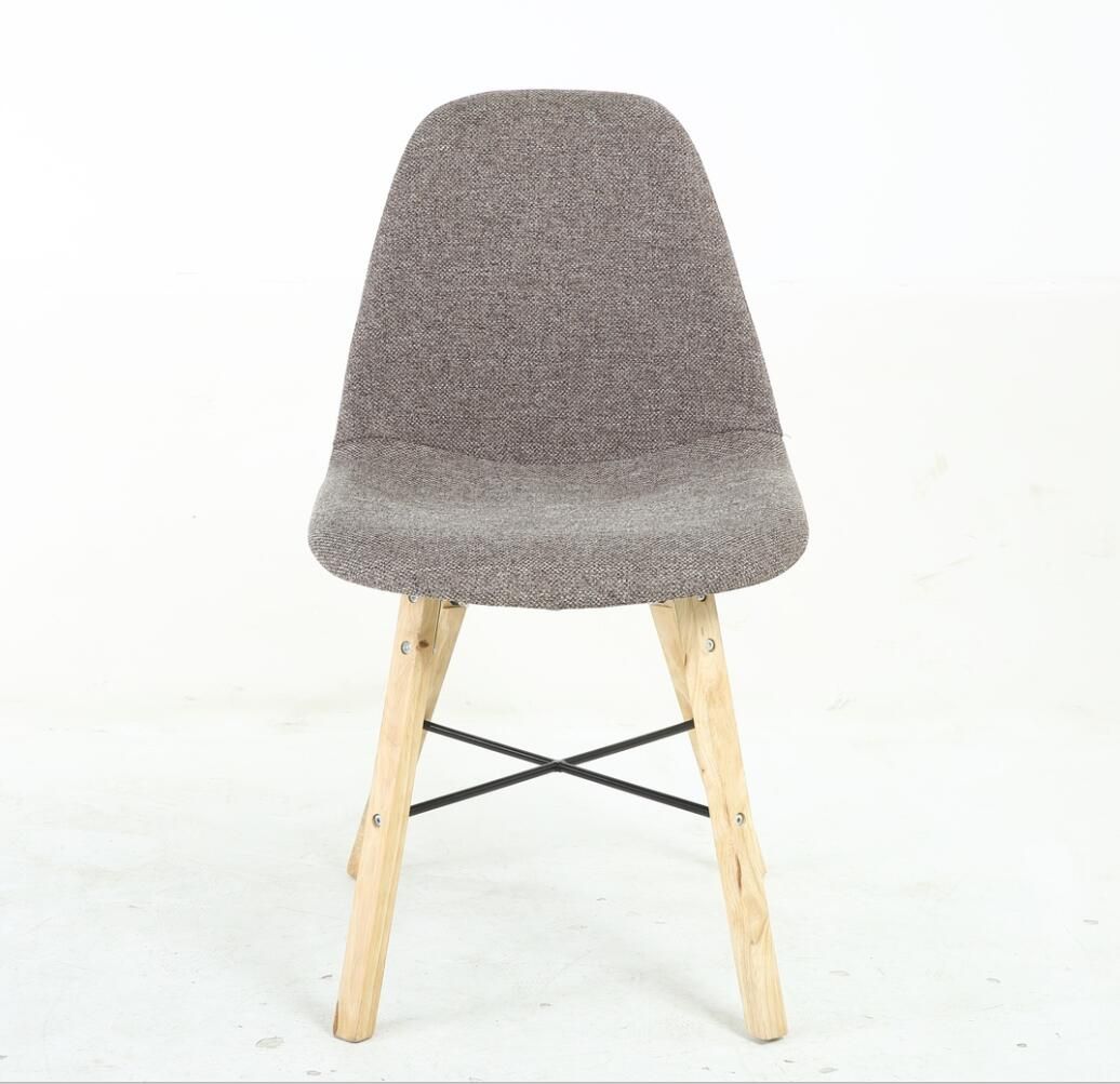 Modern Fabric Cafe Restaurant Wooden Chair