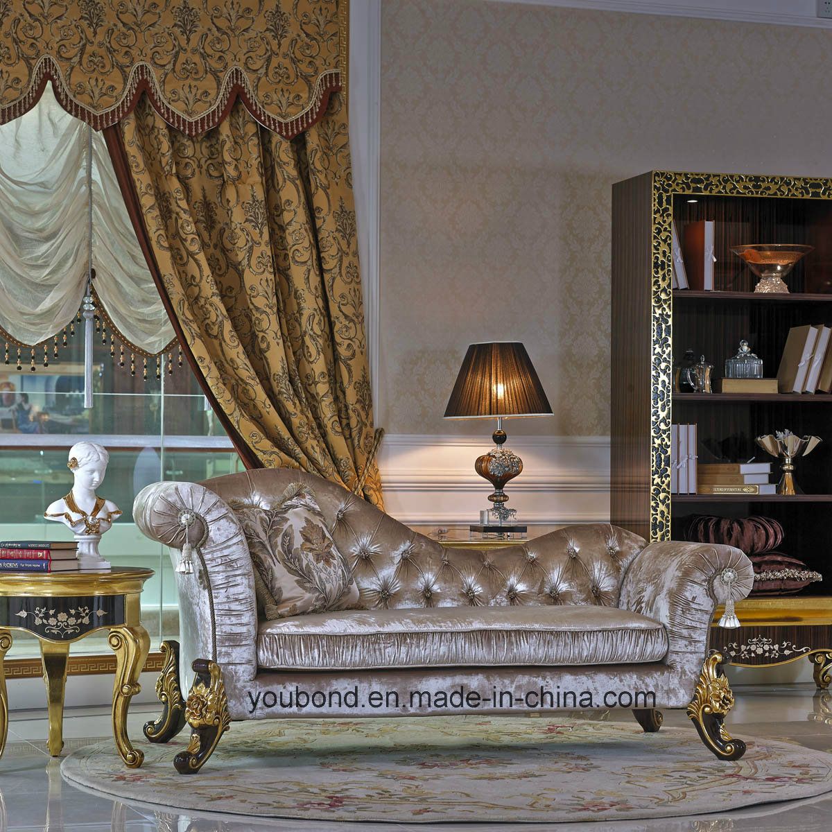 0061 Golden Europ Royal Design Classic Solid Wood Bench
