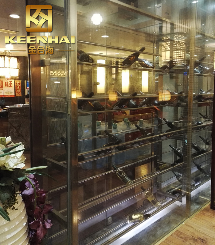 Modern Style Stainless Steel Metal Wine Rack Furniture