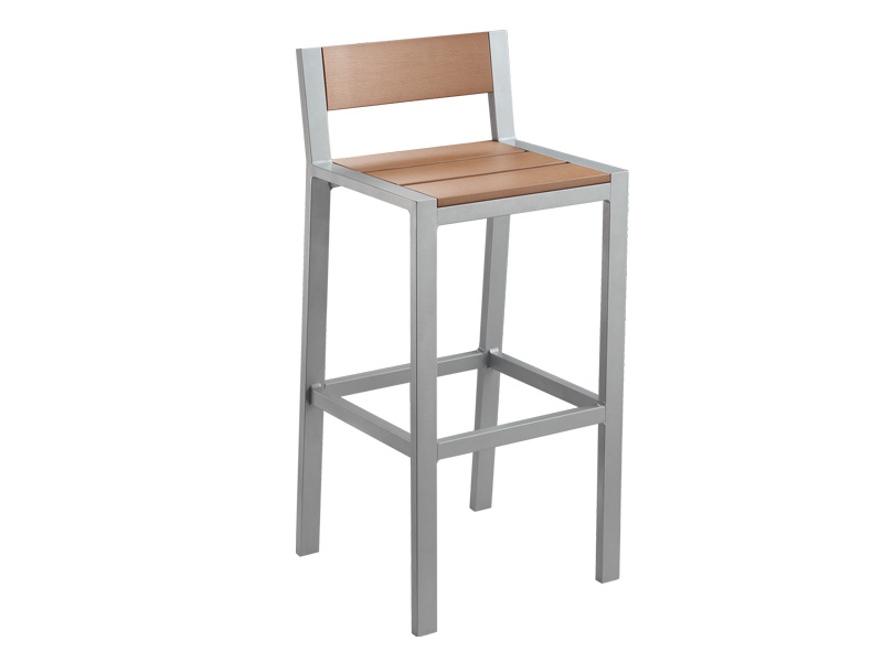 Outdoor Aluminum Polywood Seat Bar Stool