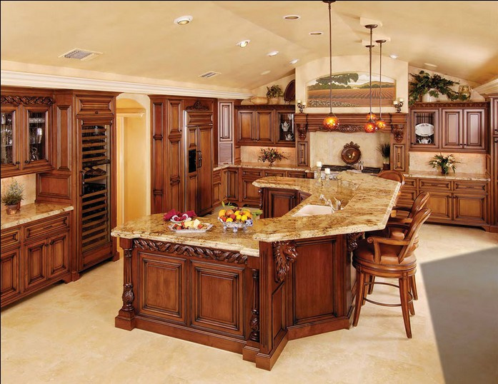 New Cherry Solid Wooden Kitchen Cabinet