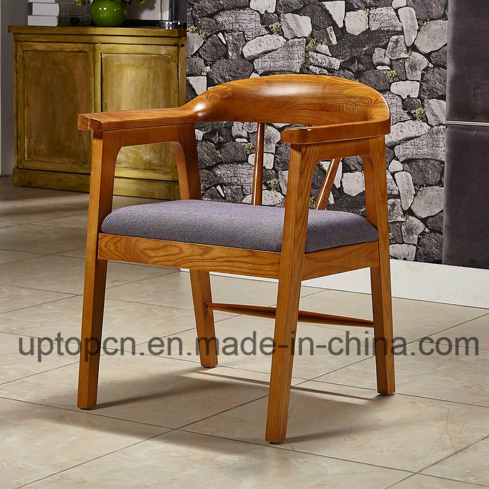 Classical Design Solid Wooden Restaurant Furniture Chair with Fabric Upholstery (SP-EC874)