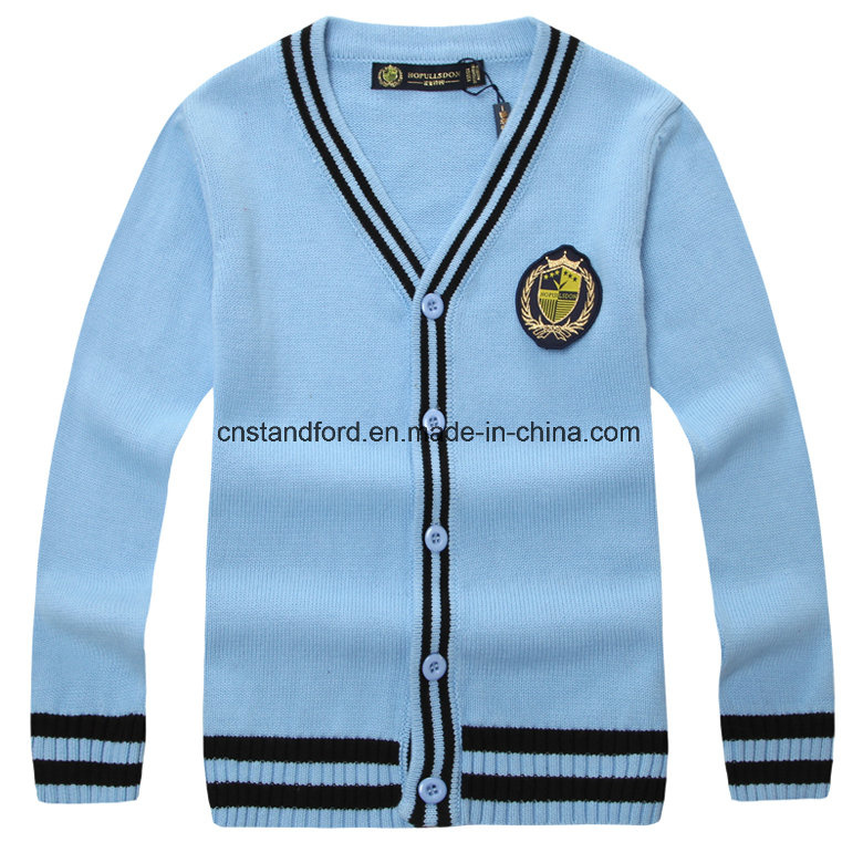 Unisex Long Sleeve Sweater Cardigan School Wear Cardigan Sweater Cardigan