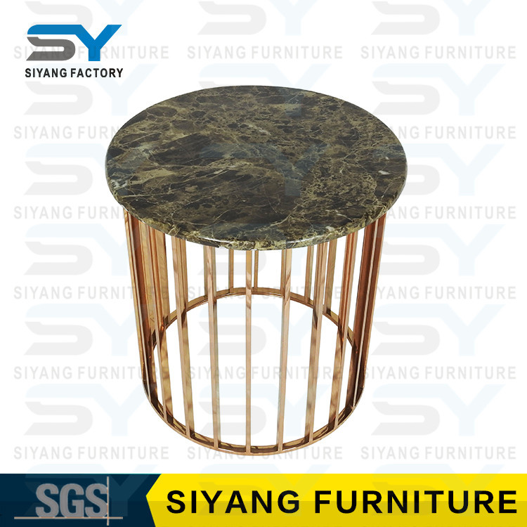 Home Furniture Mirror Table Steel Coffee Table Small Side Table