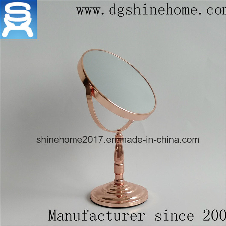 5 Times Magnified Stainless Steel Activity Double Sided Round Bath Makeup Mirror