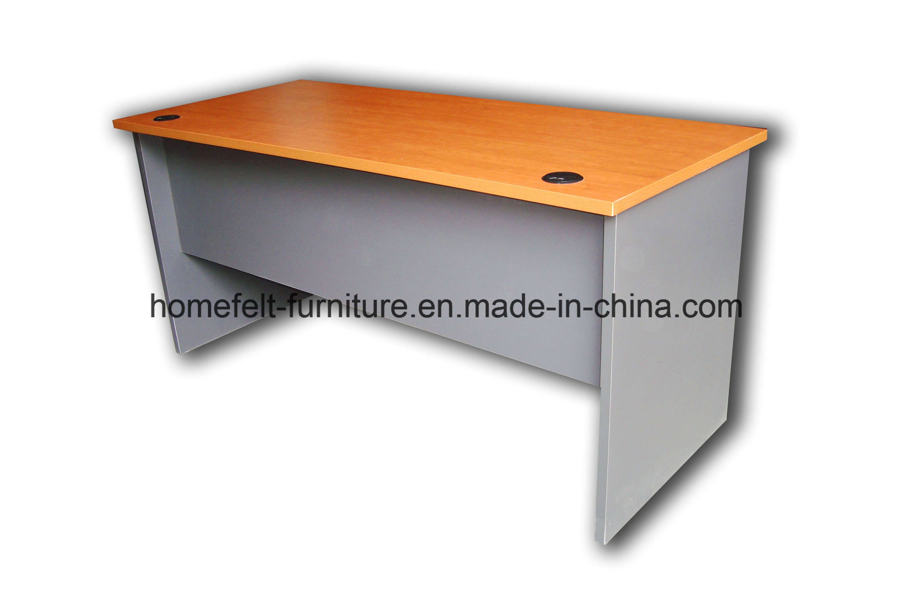 Classical Wooden Rectangle Office Table for Single Staff