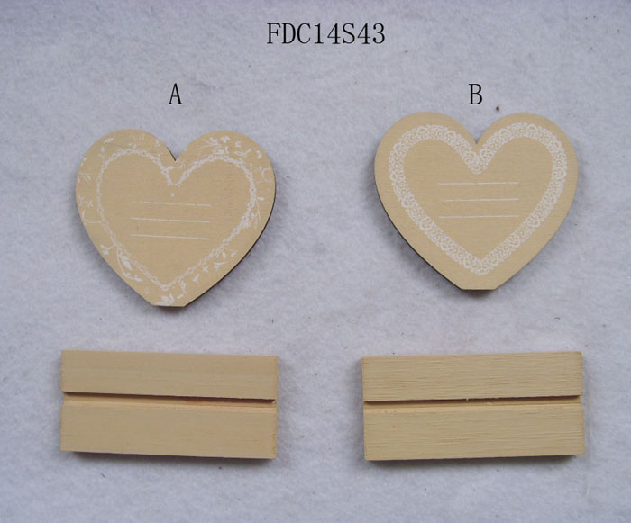 Wood Heart Holder Decoration Craft