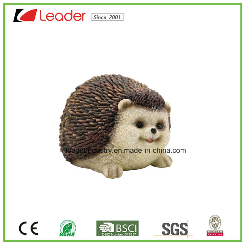 Polyresin Hedgehog Figurine for Home and Garden Decoration