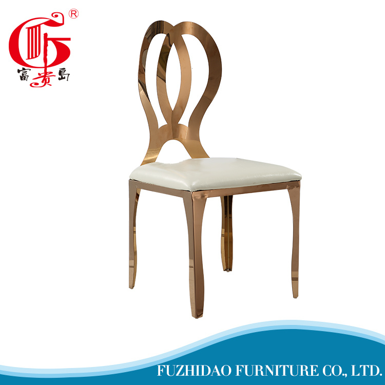 Royal Designer Wedding Chairs with Stainless Steel Metal for Dining
