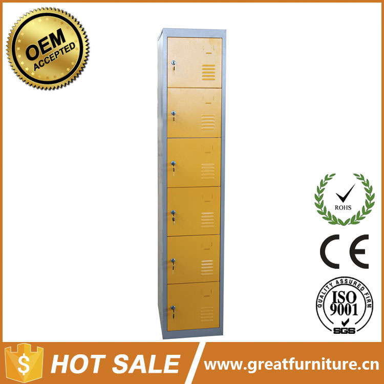 Tinted Six Door Metal Steel Locker