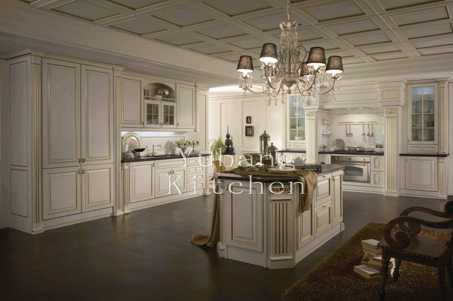 Solid Wood Kitchen Cabinet #223
