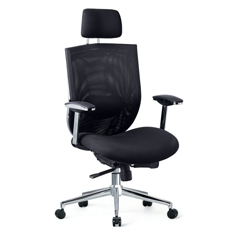 Fabric Mesh Type Office Chair with Metal Chrome Finished Frame