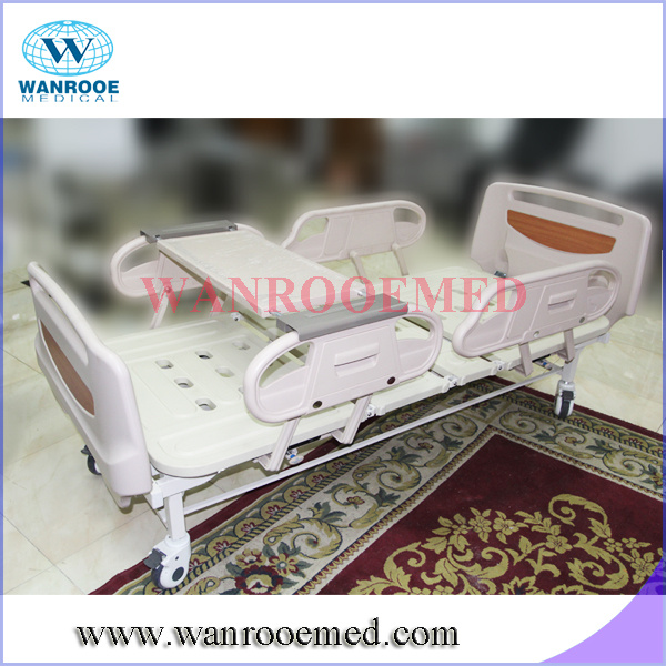 Bam208mc Ce Approved Hospital Manual Patient Bed with Translational Siderails