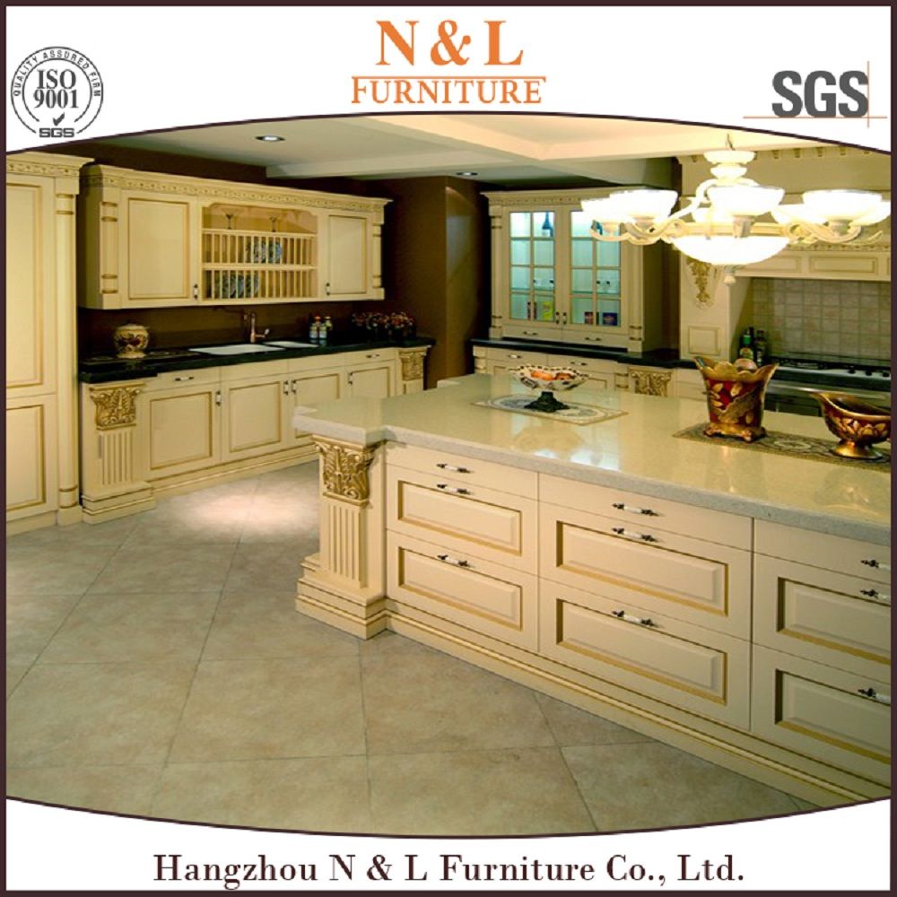 Custom Modern Style Wooden Furniture Solid Wood Kitchen Cabinet