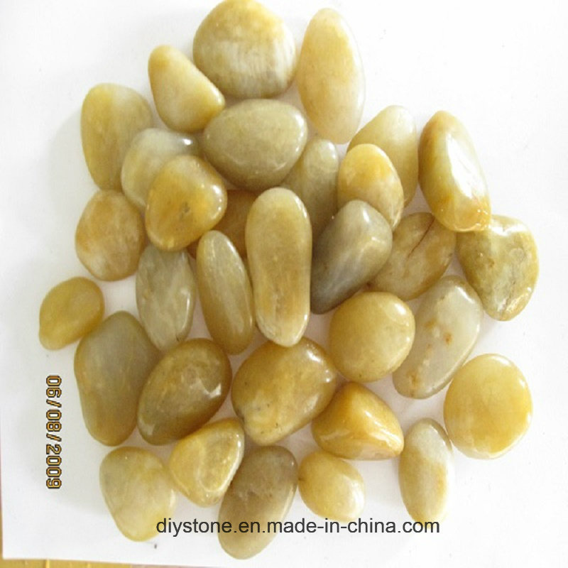Yellow Garden Stones Washed Stones Decoration