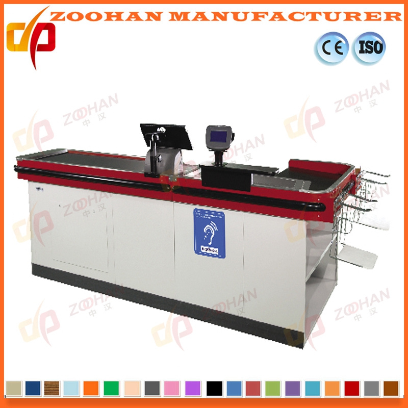 Supermarket Shop Electric Automatic Retail Checkout Counter Cashier Table (Zhc19)