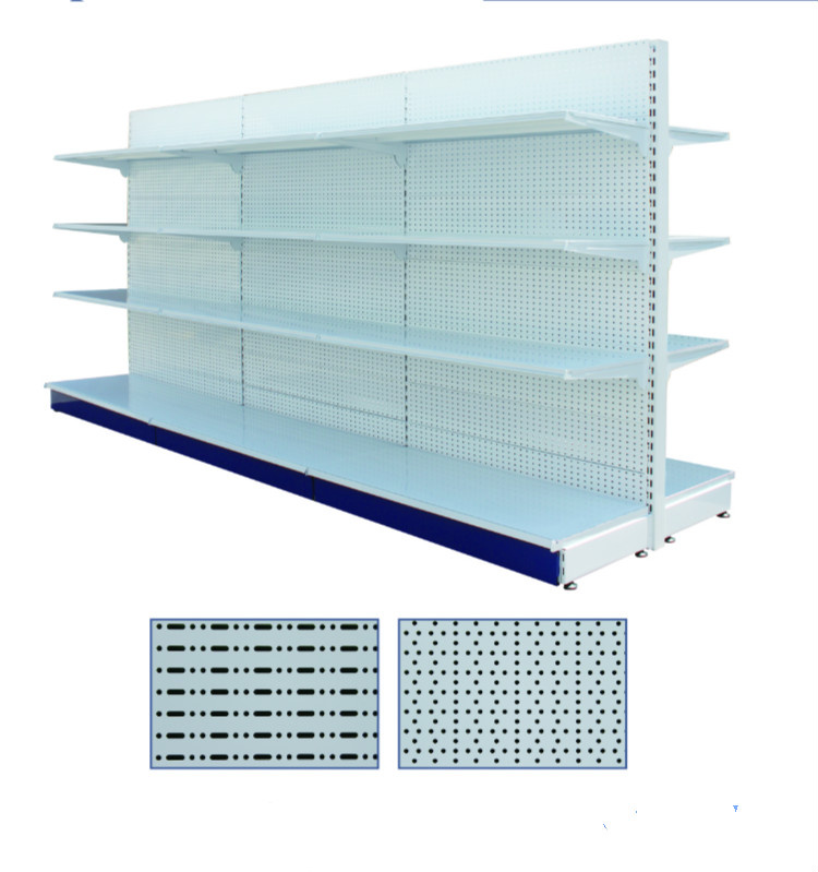 Folding Supermarket Metal Display Gondola Shelf Rack