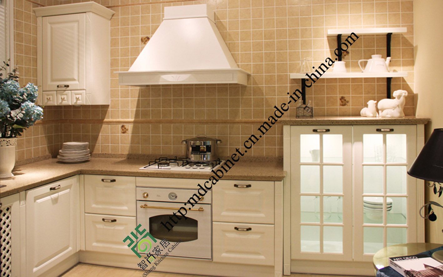 Bamboo Style PVC Kitchen Cabinets (zs-473)