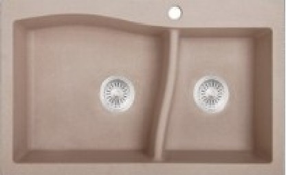 Durable Granite Quartz Double Sink for Kitchen