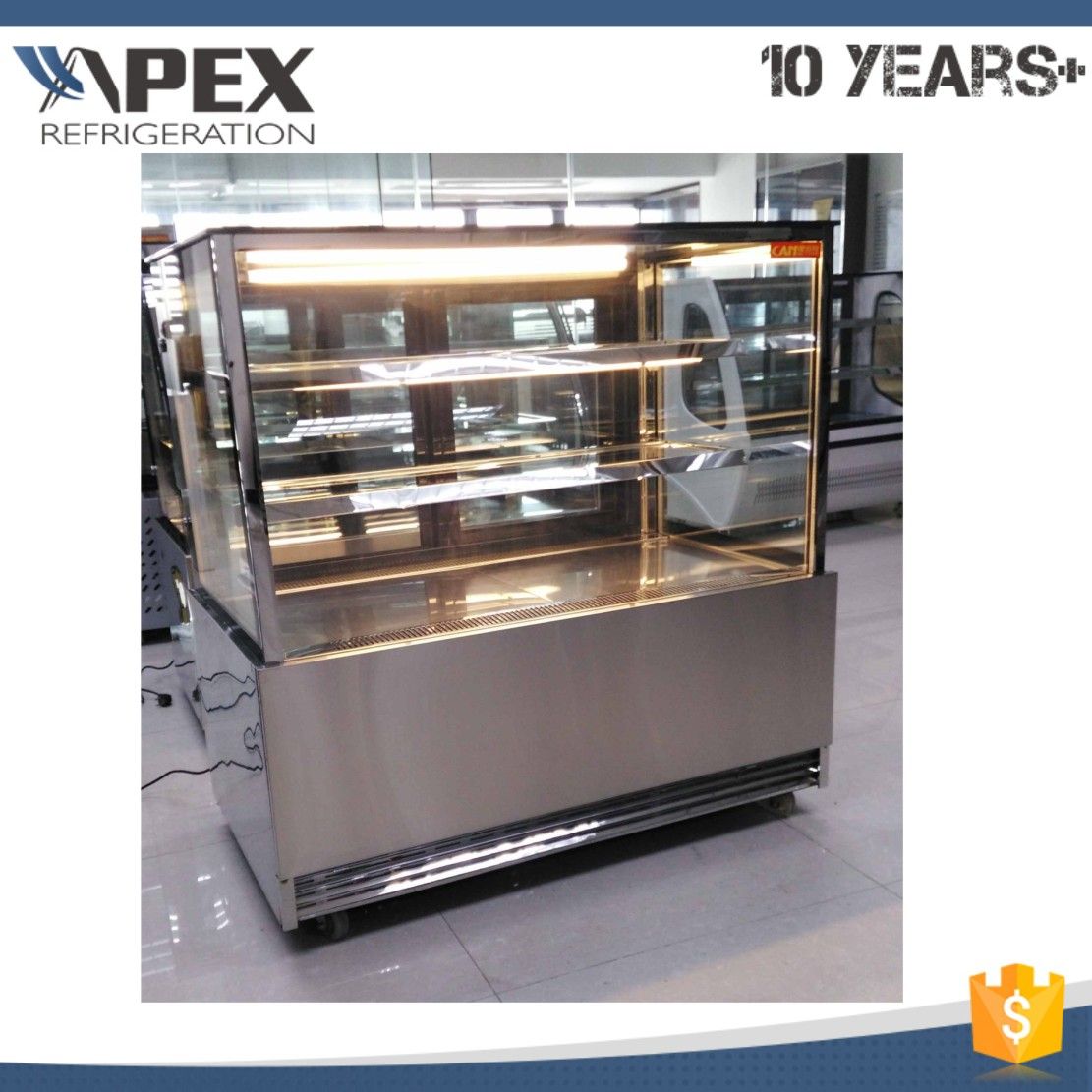 2 Layer Angle Shape Cake Showcase for Bakery Shop /Coffee Bar