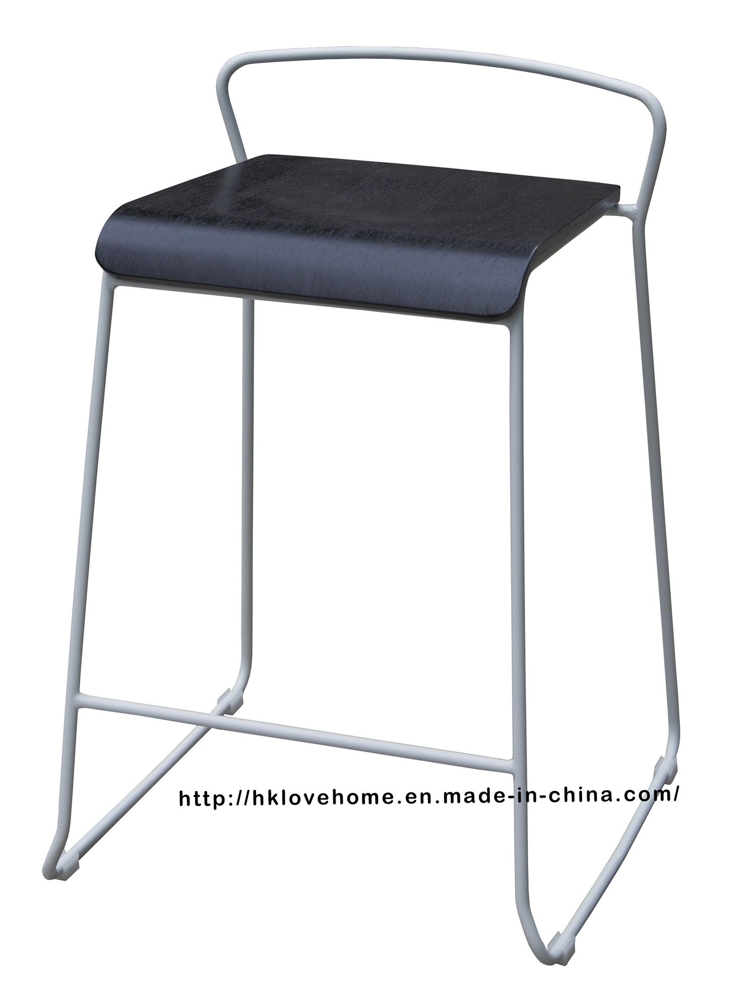 Modern Replica Steel Furniture Plywood Wooden Counter Bar Stools