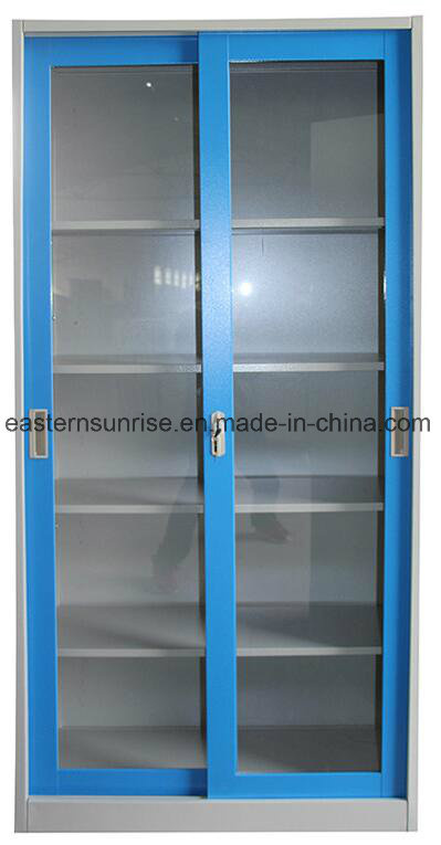 Sliding Glass Door Metal Steel Iron Filing Cupboard/Cabinet