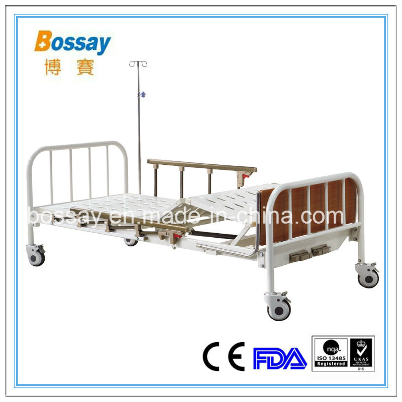 Manual Bed with Dining Table Adjustable Medical Bed