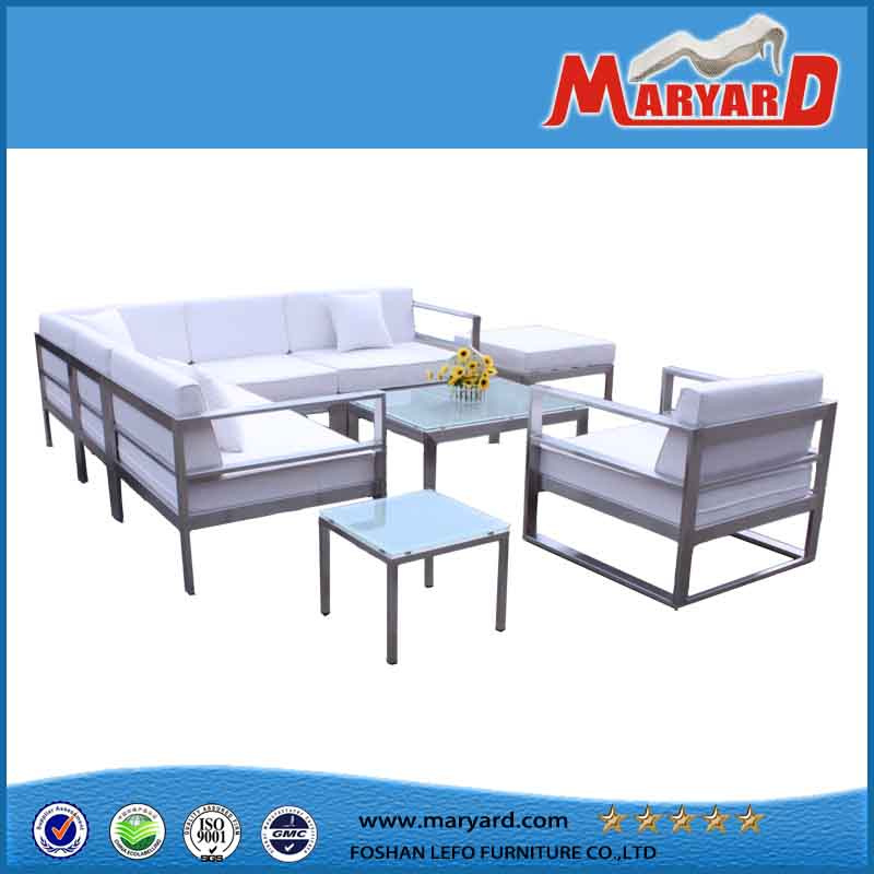 Stainless Steel Sofa Set Stand All Weather Outdoor Furniture